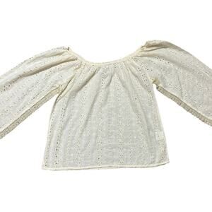 Beyond Vintage Eyelet Lace Boho Style Top Size XS Resortwear Beach Vacation